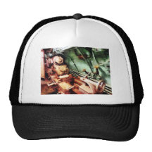 Metal Lathe in Submarine Mesh Hat