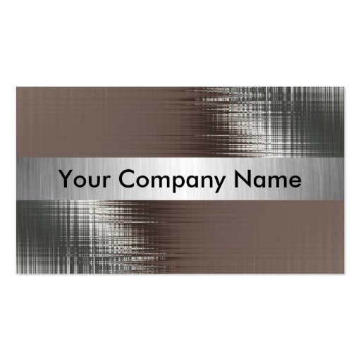 Metal Look Business Cards With Class