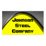 Metal Look Curve Business Cards