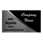 Metal Look Curve Business Cards