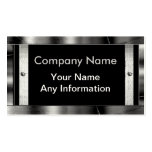 Metal Look Frame Border Business Cards