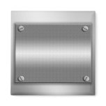 Metal Look Frame With Screws Magnet