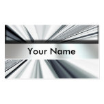 Metal Look Nameplate Business Cards