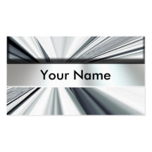 Metal Look Nameplate Business Cards