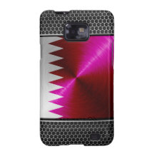 Metal-look Qatar Flag Samsung Galaxy Cover