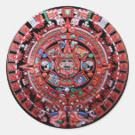 Metal Mayan Sunstone Calender Stickers