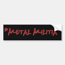 Metal Militia Logo Bumper Stickers