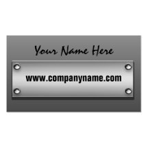 Metal Nameplate Business Cards