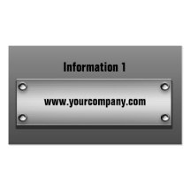 Metal Nameplate Business Cards