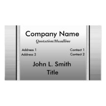 Metal Nameplate Business Cards