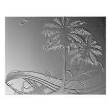 Metal Palms Custom Invitations