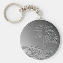 Metal Palms Key Chain