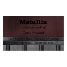 Metal Pipe Underground Business Card, Burgundy