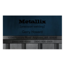 Metal Pipe Underground Business Card, Royal Blue