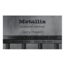 Metal Pipe Underground Business Card, Slate Grey
