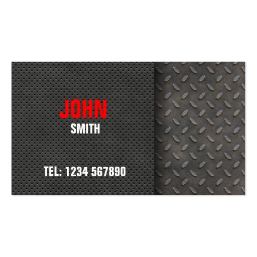 Metal Plate Business Card