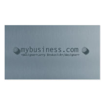 Metal Plate Business Card