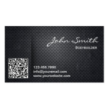 Metal QR Code Bodybuilding Business Card