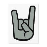Metal - Rock Hand postcards
