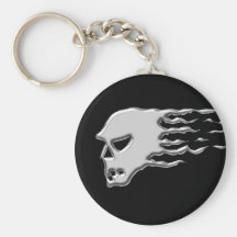 Metal skull key chain