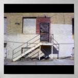 metal stairs print