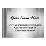 Metal Steel Look Large Business Cards