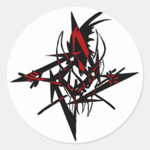 Metal up your *** round sticker