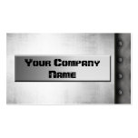Metal With Rivets Border Business Cards