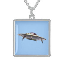 Metalic UFO Necklace