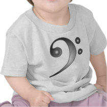 Metallic Bass Clef
