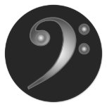 Metallic Bass Clef