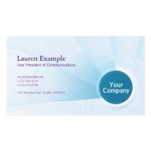 Metallic Blue Business Card