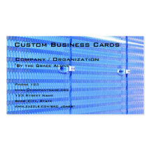 Metallic Blue Business Card Templates