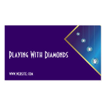 Metallic Blue Business Cards