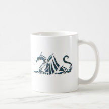 Metallic Blue Sea Dragon Mug