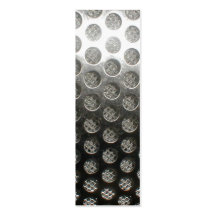 Metallic Circles Bookmark Business Card
