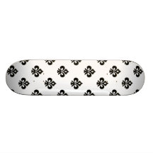 Metallic Fleur de lis (Black) Skate Decks
