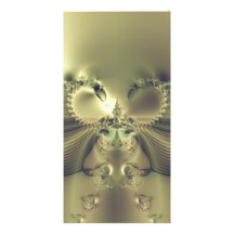 Metallic Flower Personalized Photo Card