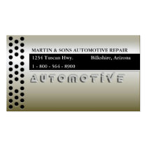 METALLIC GOLD AUTO BUSINESS CARD TEMPLATES