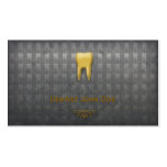 metallic golden teeth dentist dental business card