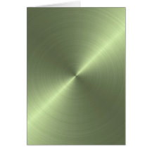 Metallic Green Greeting Cards