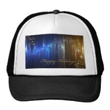 Metallic Happy Holidays Christmas Hats