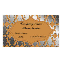 Metallic Lace Business Card Templates