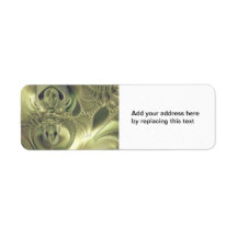 Metallic Leaves Custom Return Address Labels