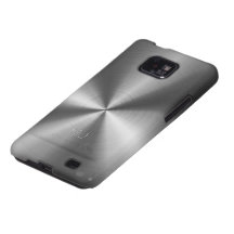 Metallic Medium Grey Tones Stainless Steel Look Galaxy S2 Covers