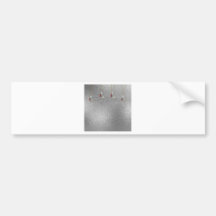 Metallic Merry Jewels Christmas Bumper Stickers