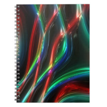 Metallic Plastic Cords Spiral Notebook