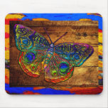 Metallic Rainbow Country Butterfly Mouse Pad