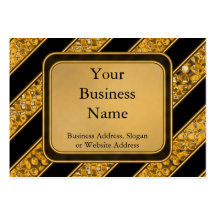 Metallic Snake Stripes Business Card