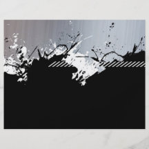 Metallic Splatter Background Custom Flyer